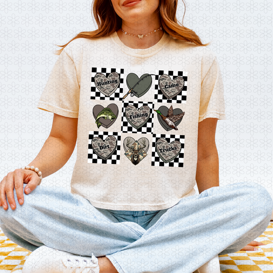 Checkered Camo All Things Hunting Completed Tee