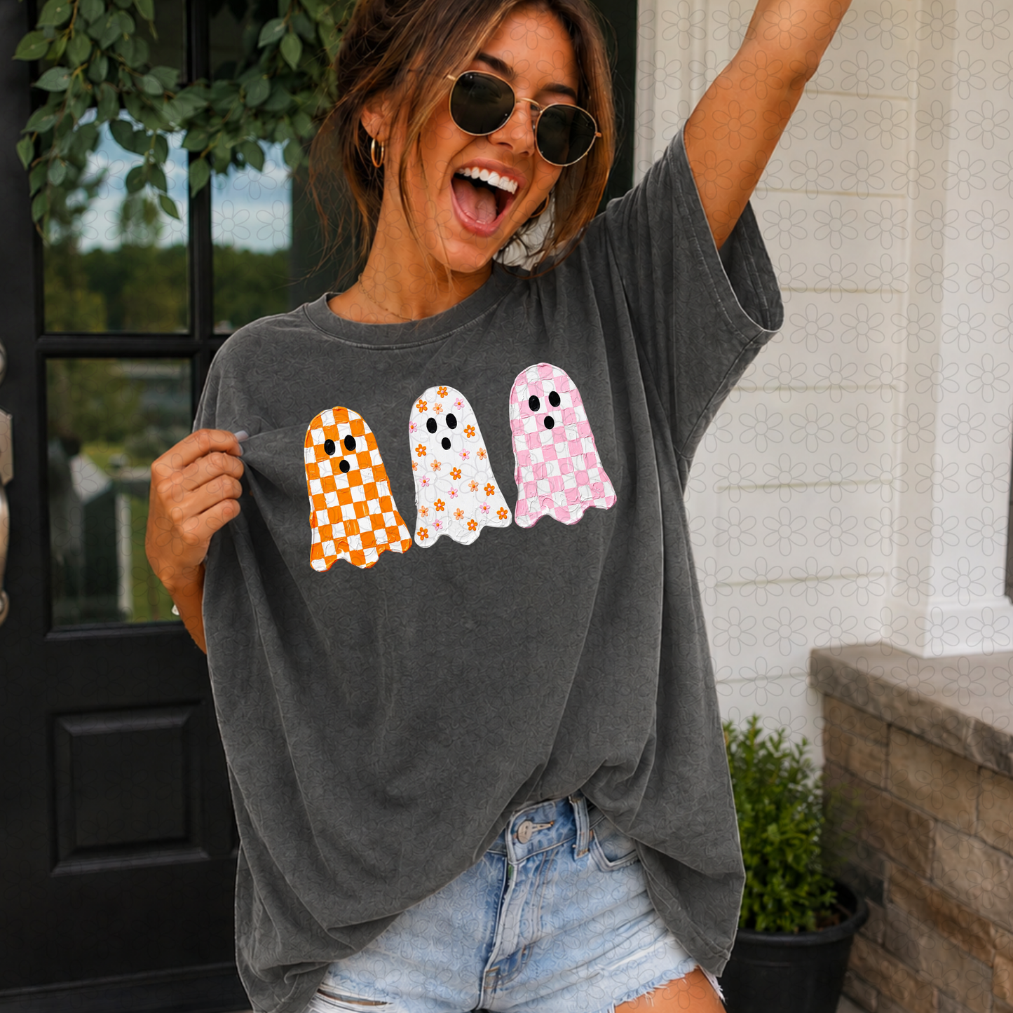 Checkered Ghost Completed Tee