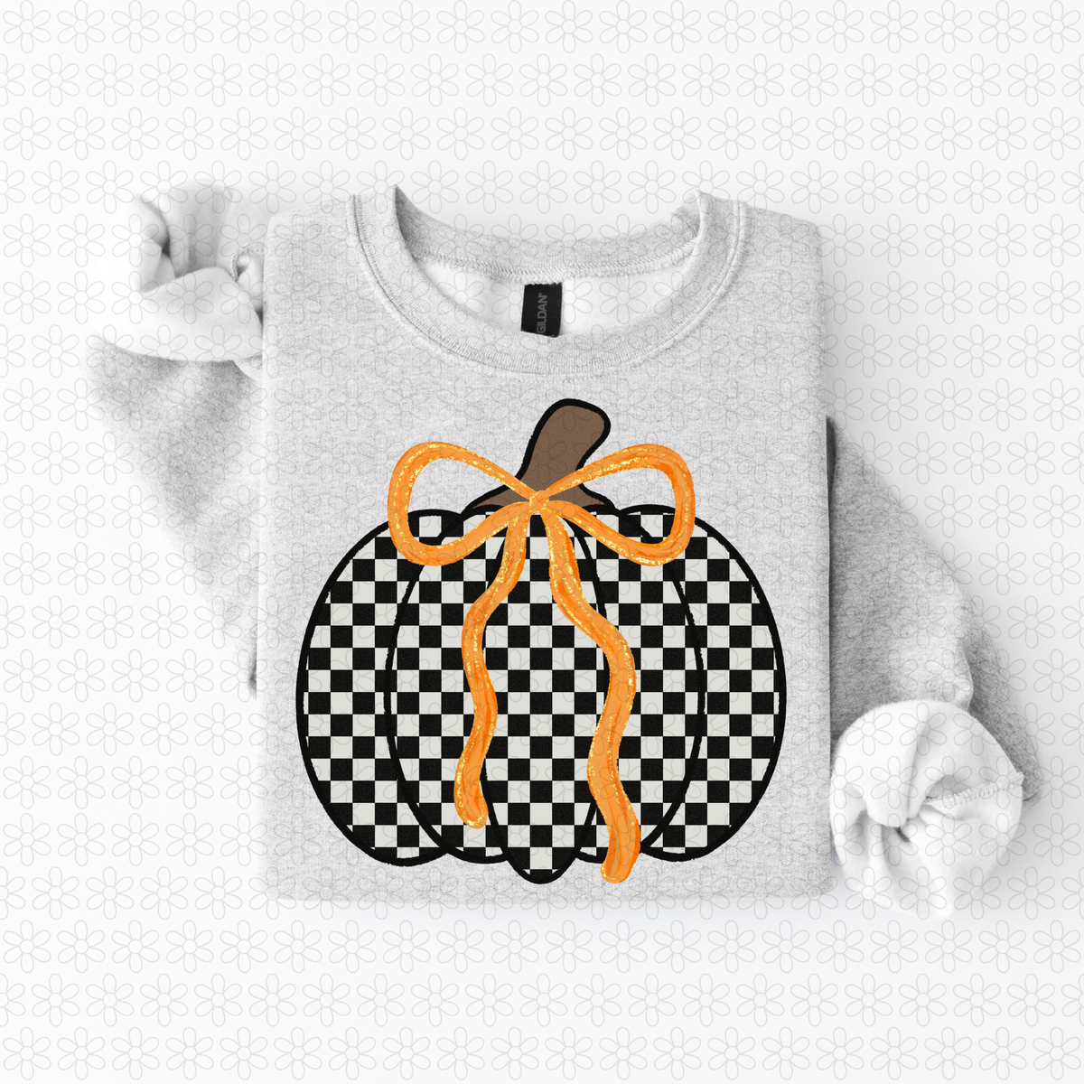 Checkered Pumpkin Completed Tee