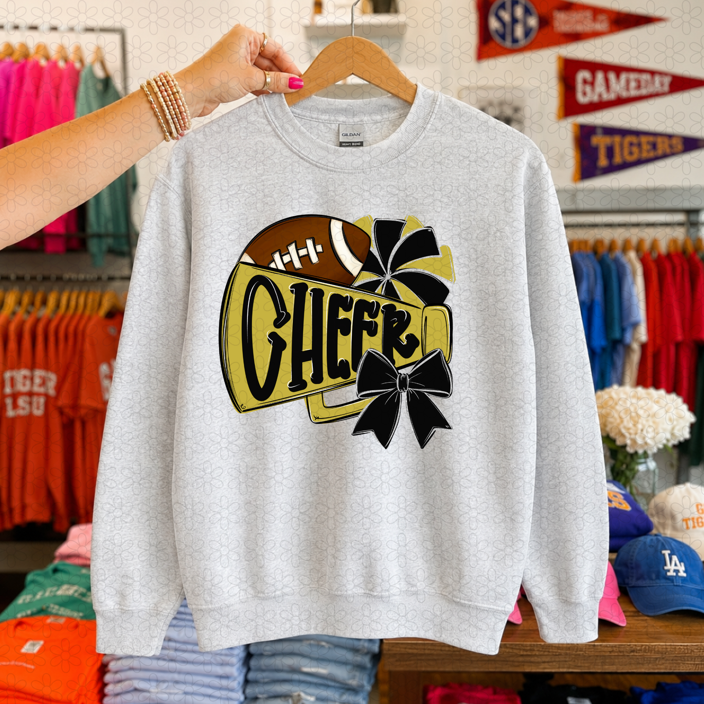 Cheer (Multiple Color Options) Completed Tee