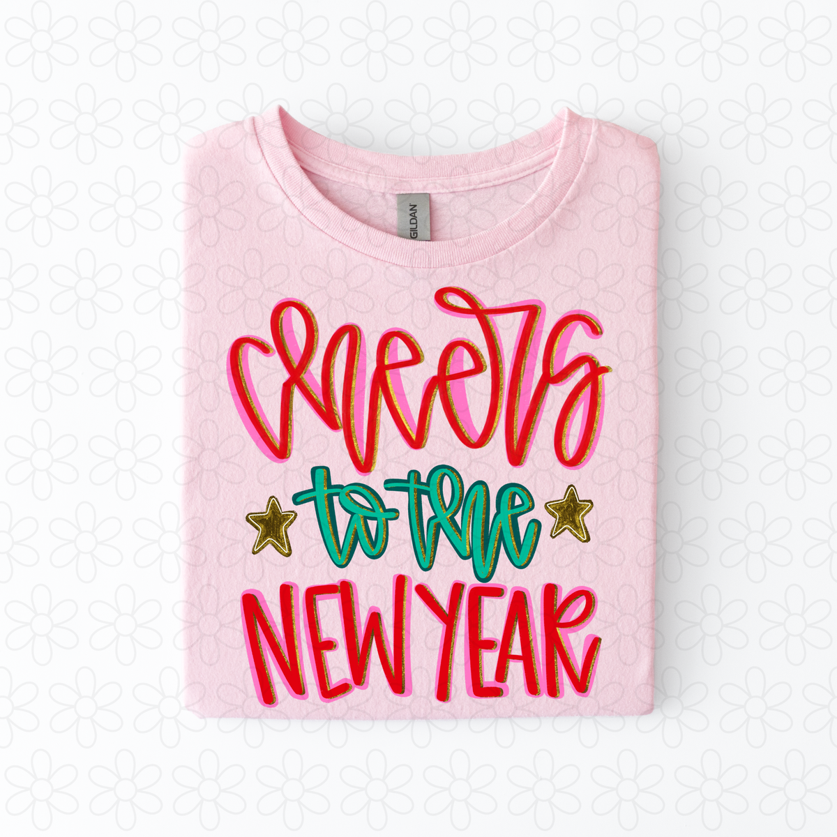 Cheers To the New Year Completed Tee