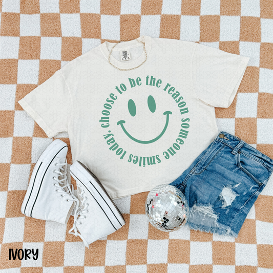Choose To Be The Reason- Green Completed Tee