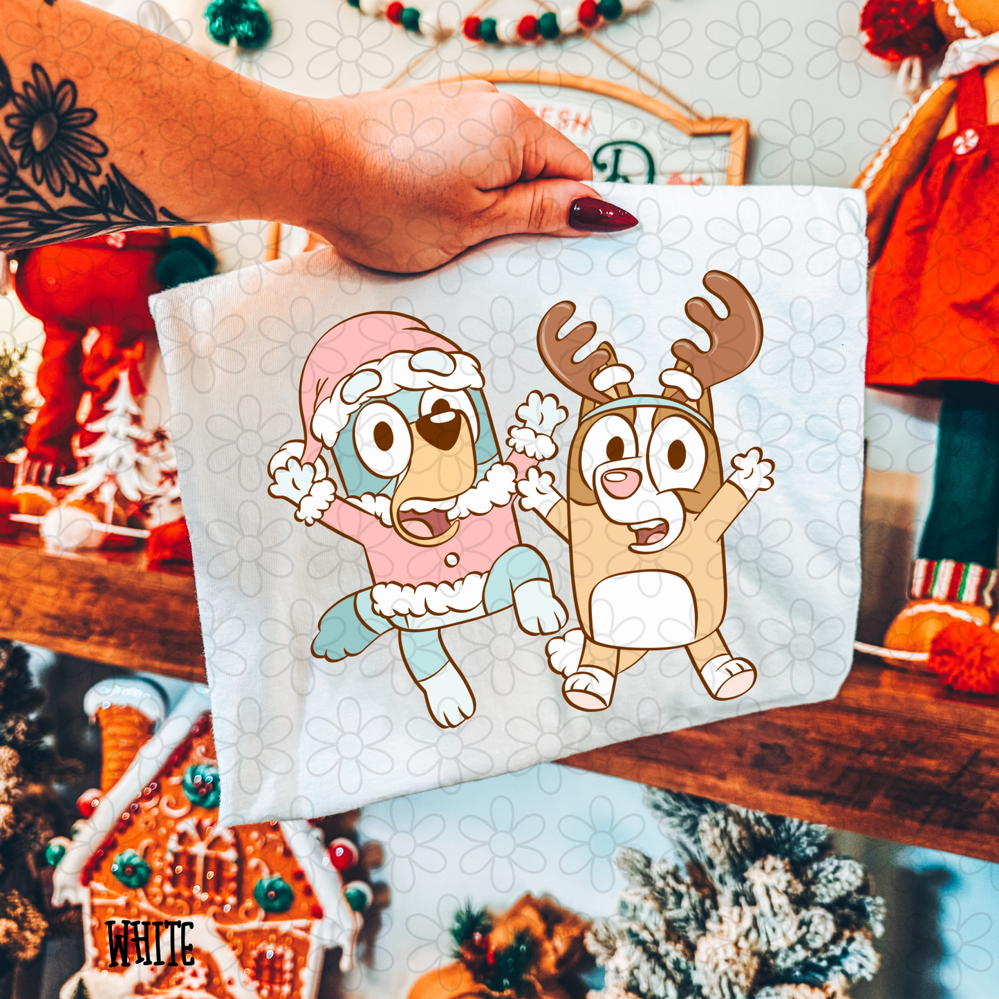 Christmas Bluey Kids Completed Tee