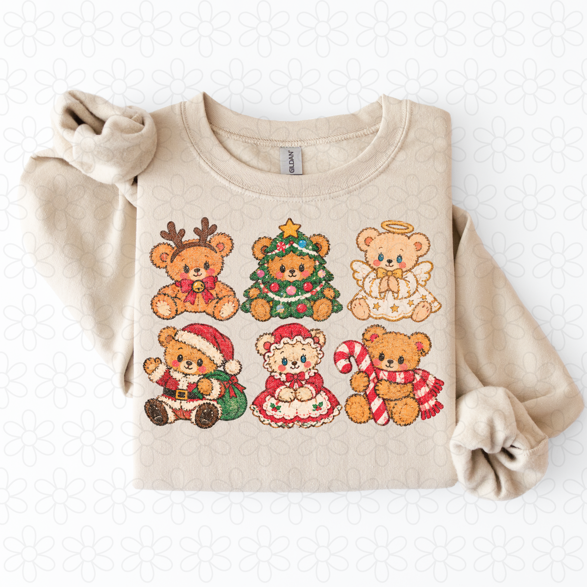 Christmas Bears Completed Tee