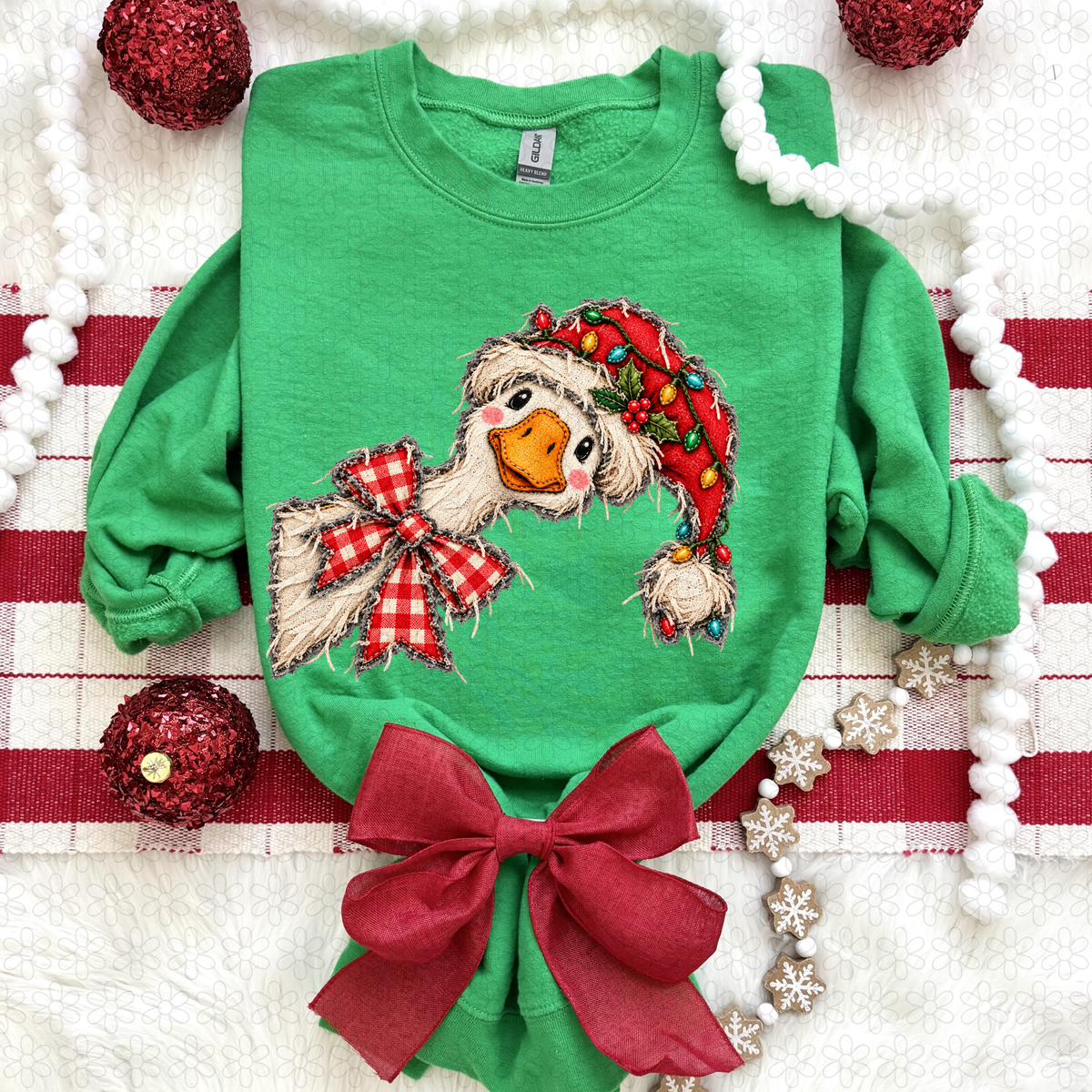 Christmas Goose Completed Tee