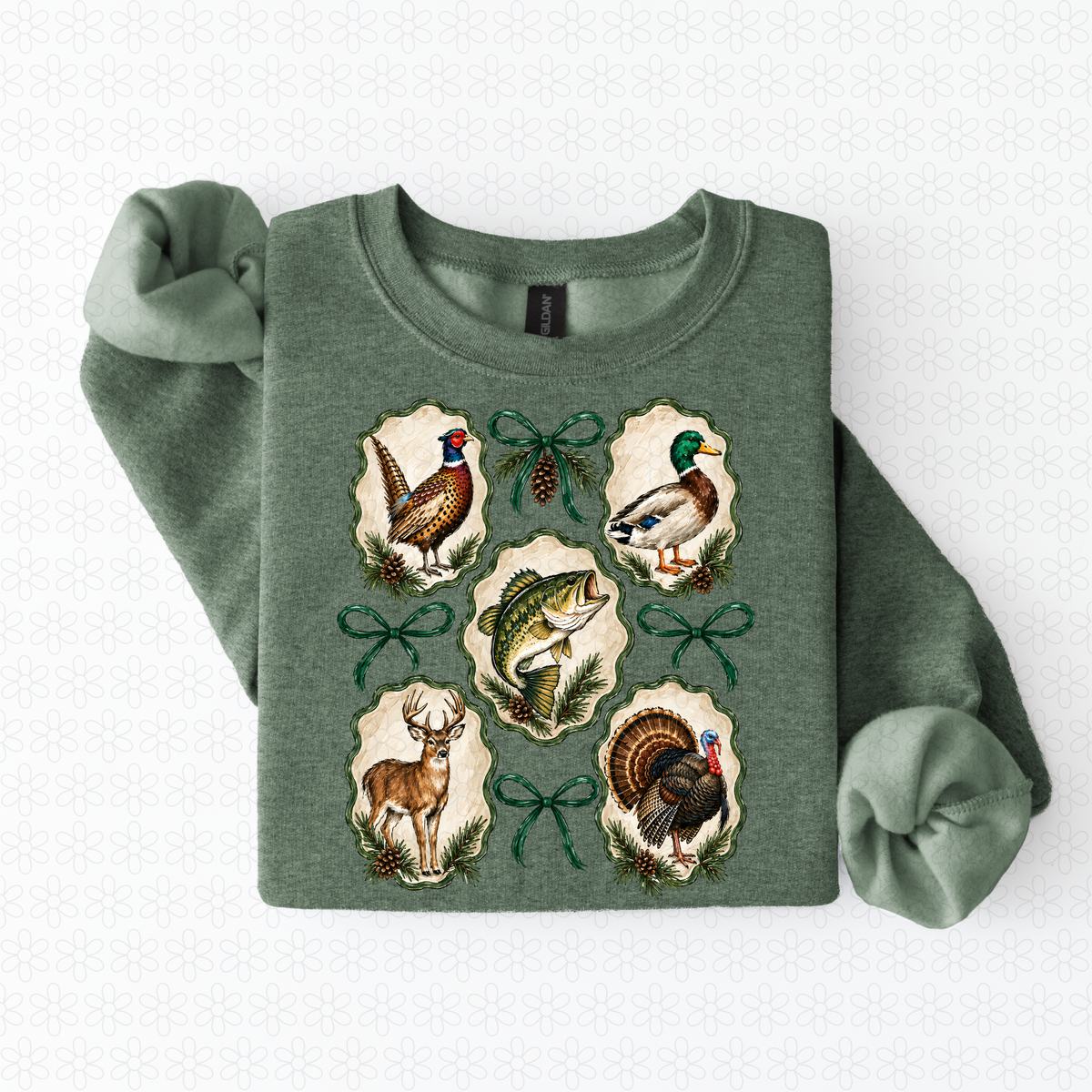 Christmas Hunting Coquette Completed Tee