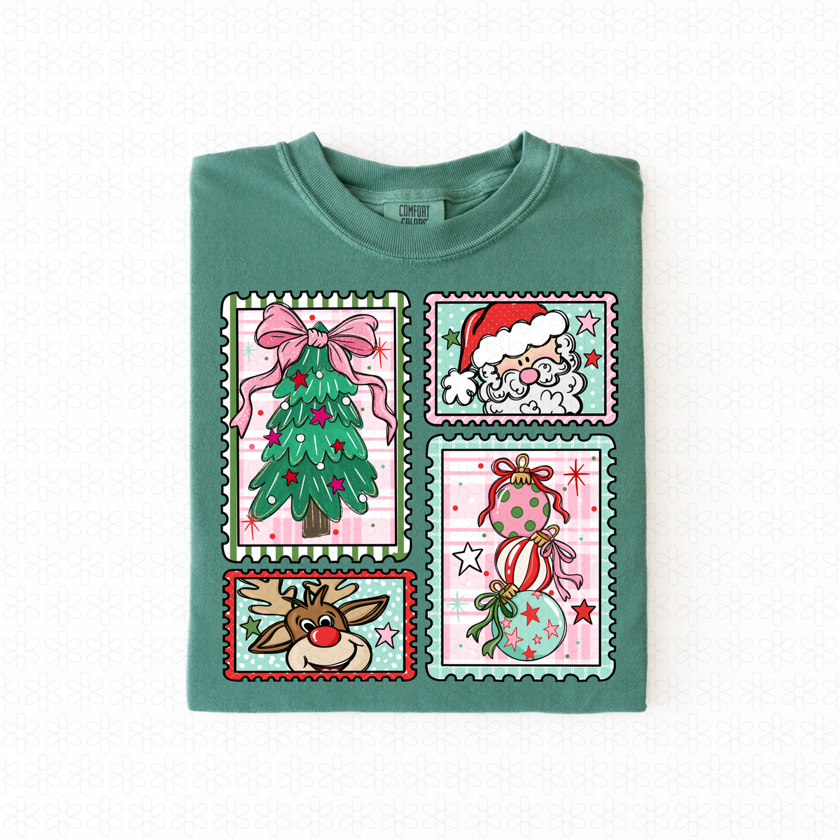Christmas Stamps Completed Tee