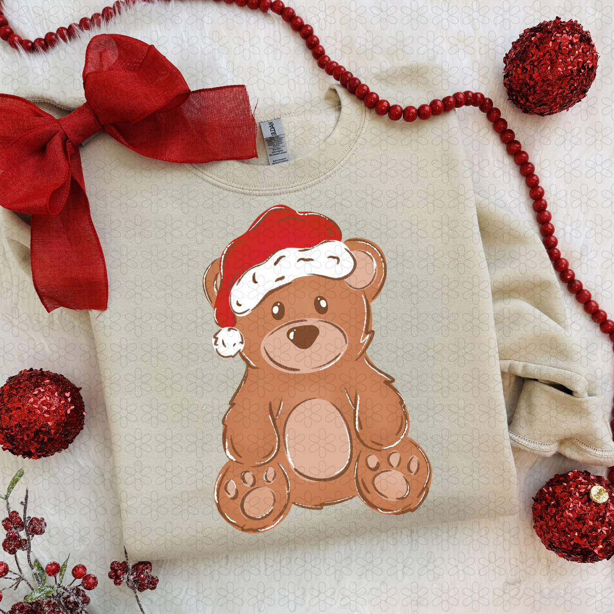 Christmas teddybear Completed Tee