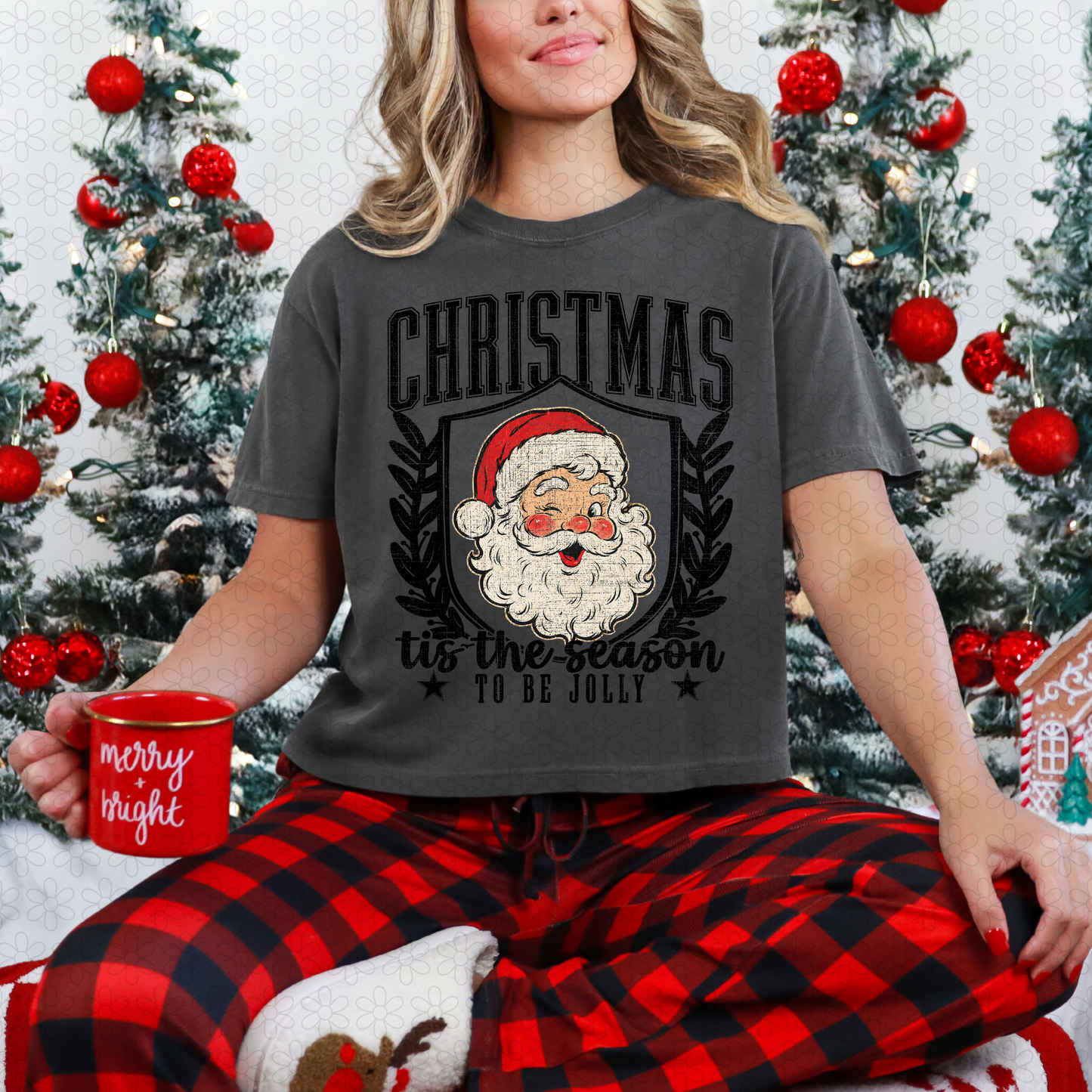 Christmas tis the season to be jolly Completed Tee