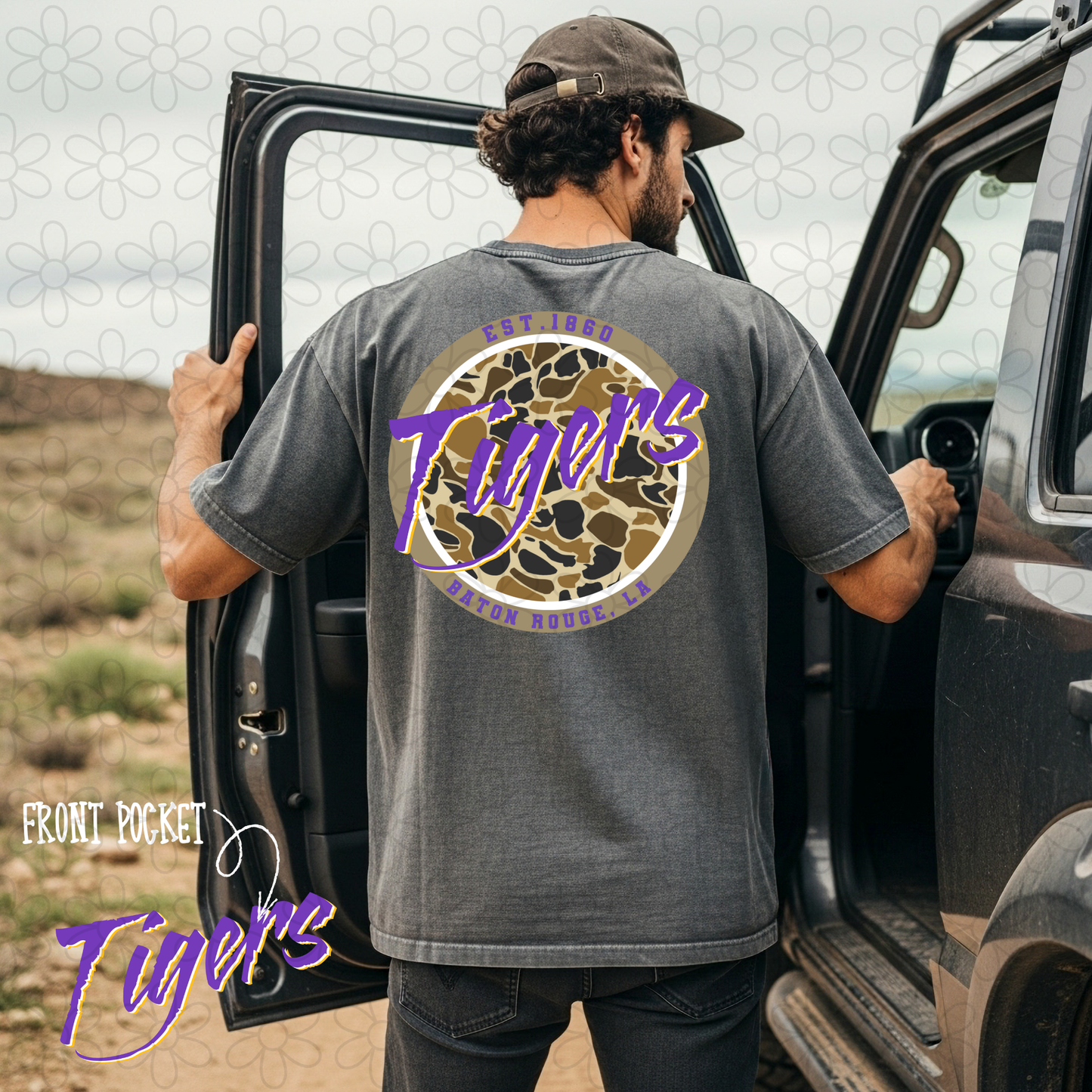 Circle Camo Sports Teams (Multiple Options) DTF Transfer