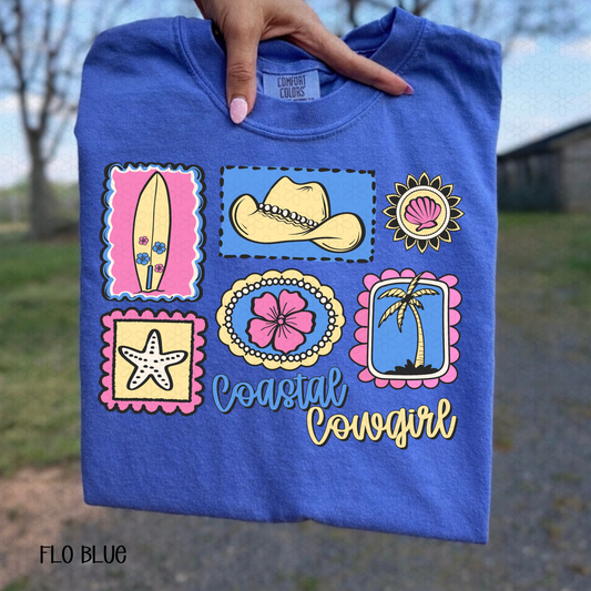 Coastal Cowgirl (Multiple Color Options) DTF Transfer