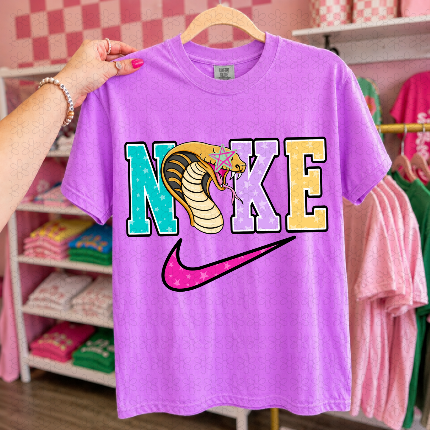 Swoosh Preppy Teams DTF Transfer