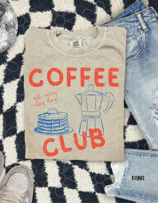 Coffee Club DTF Transfer