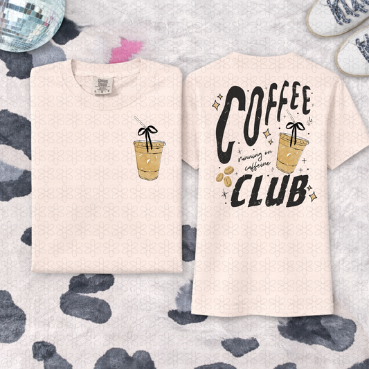Coffee Club DTF Transfer