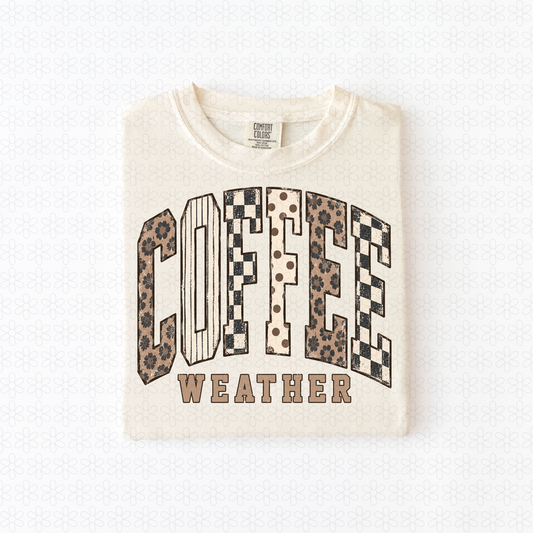 Coffee Weather -Dark Completed Tee