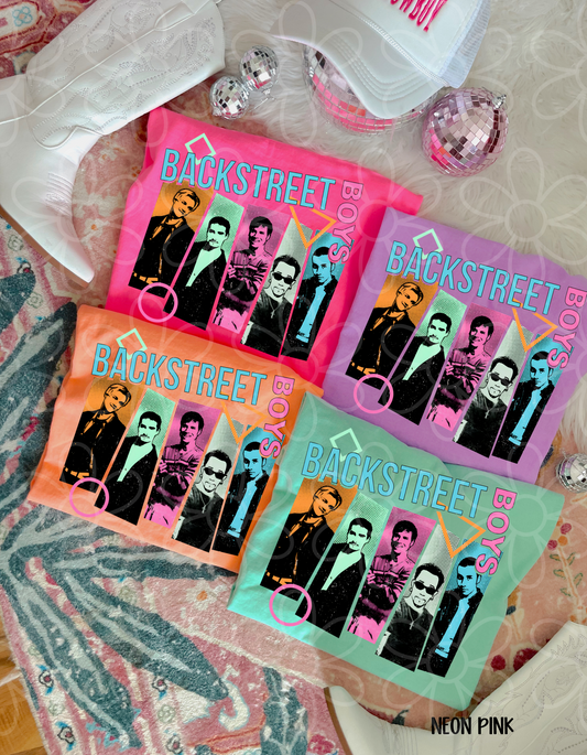 Colorful Backstreet Boys Completed Tee