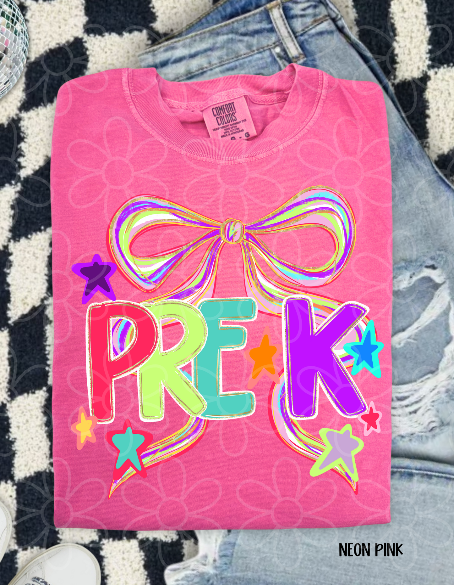 Colorful Bow School Grades (Multiple Options) DTF Transfer