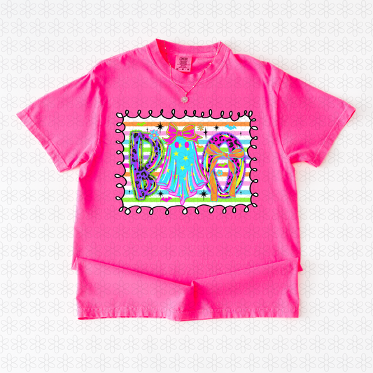 Colorful Boo Completed Tee