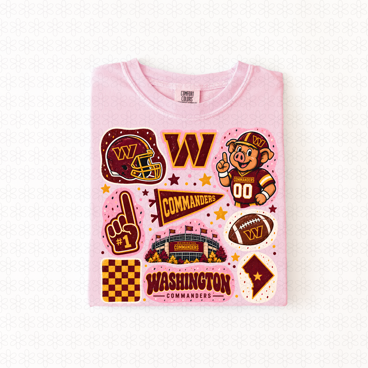 Colorful Teams (Multiple Options) Completed Tee