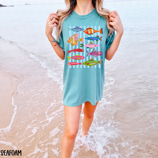 Colorful Fish Completed Tee