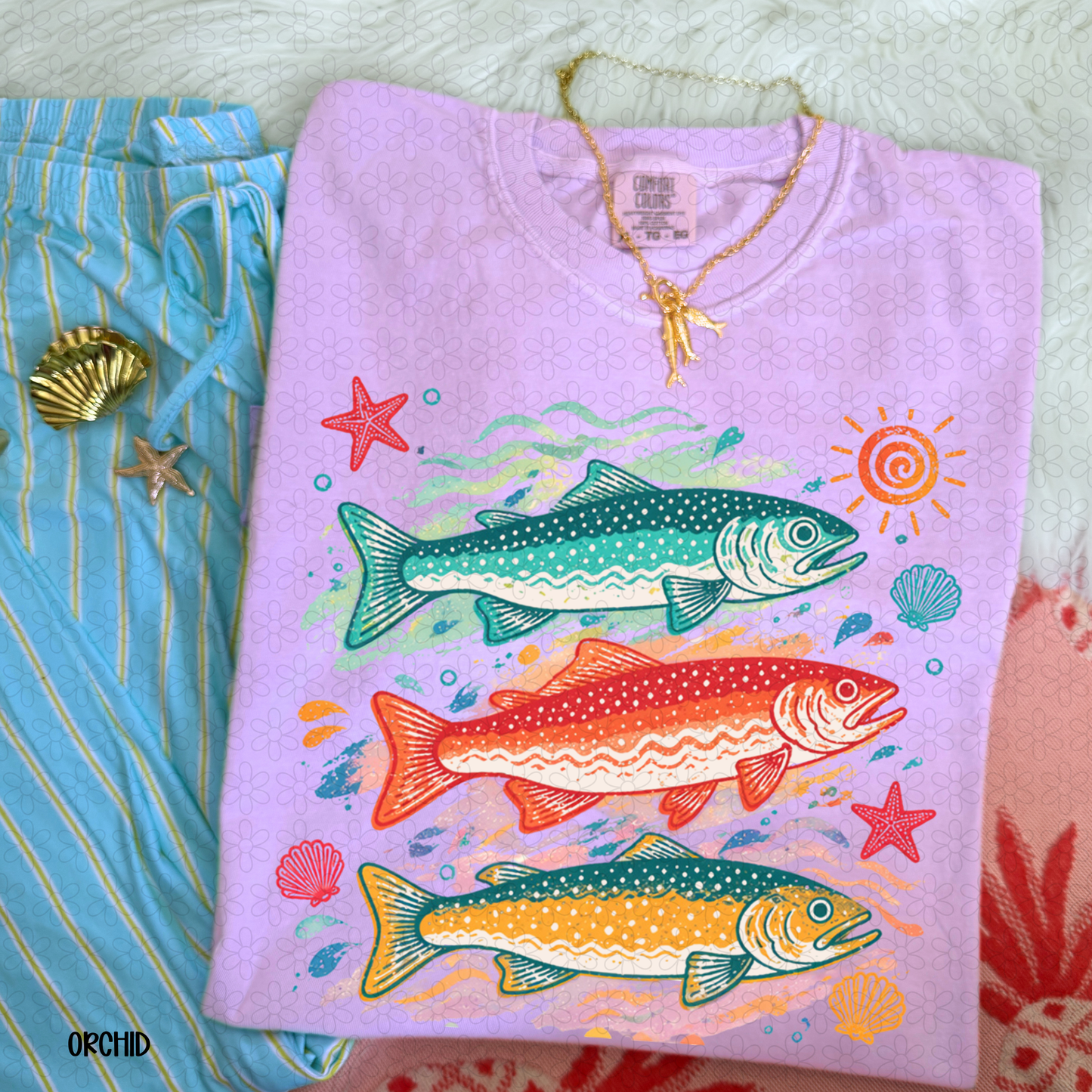 Colorful Fish Completed Tee