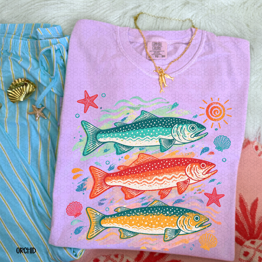 Colorful Fish Completed Tee