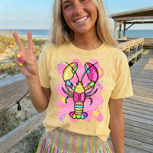Colorful Lobster Completed Tee