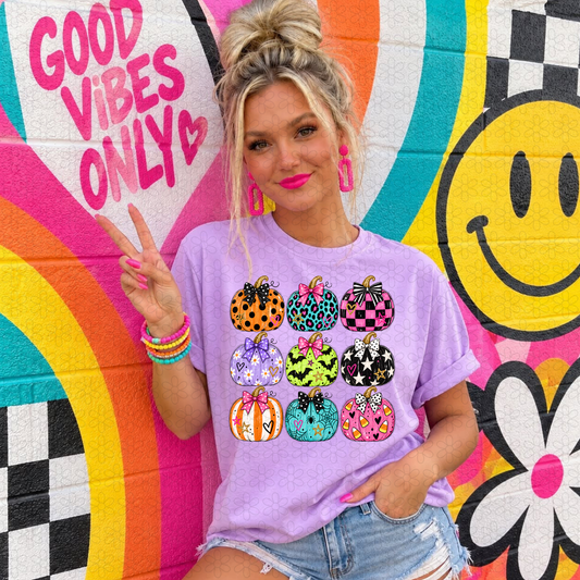 Colorful Pumkpin Completed Tee
