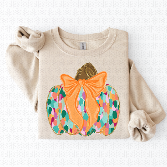 Colorful Pumpkin Completed Tee