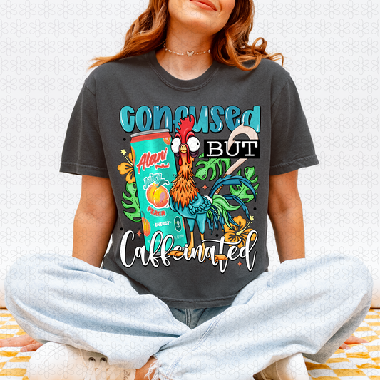 Confused But Caffeinated  (Multiple Options) Completed Tee