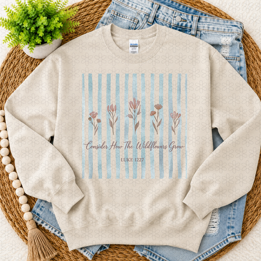Consider How The Wildflowers Grow Completed Tee