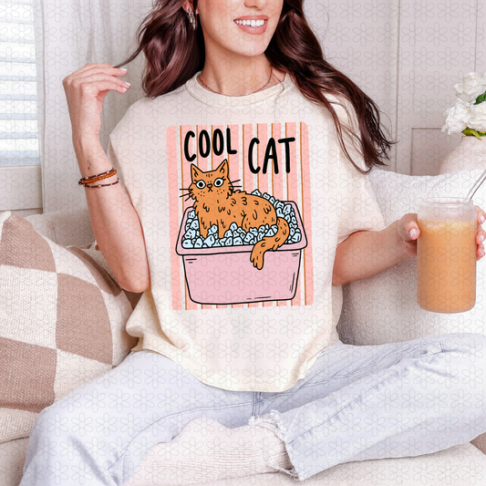 Cool Cat Completed Tee
