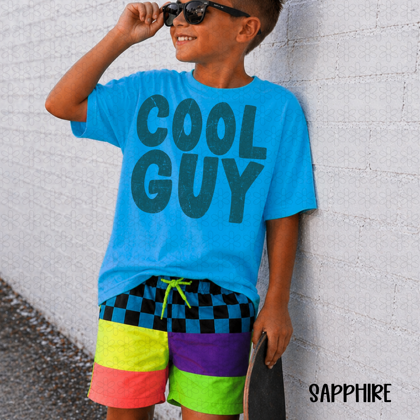 Cool Guy- Blue Completed Tee