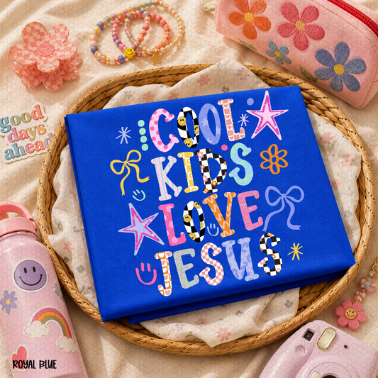 Cool Kids Love Jesus Completed Tee