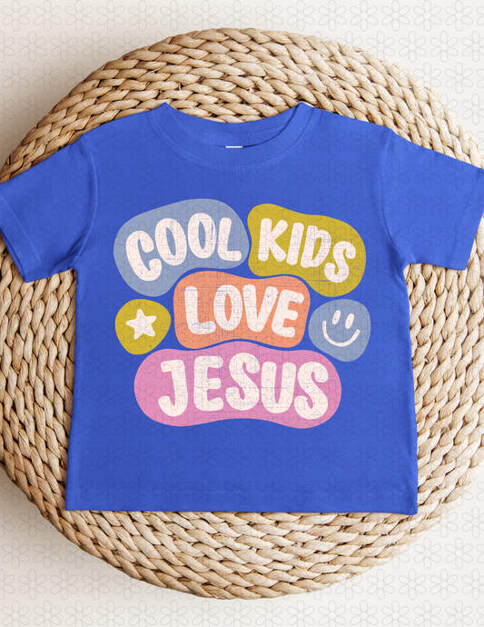 Cool Kids Love Jesus (Multipole Colors) Completed Tee