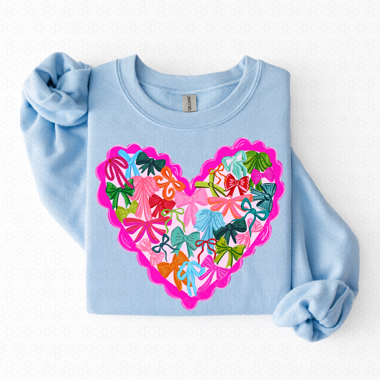 Coquette Bows Heart Collage Kids Completed Tee