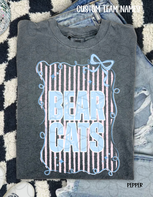 Coquette Custom Team Name Completed Tee