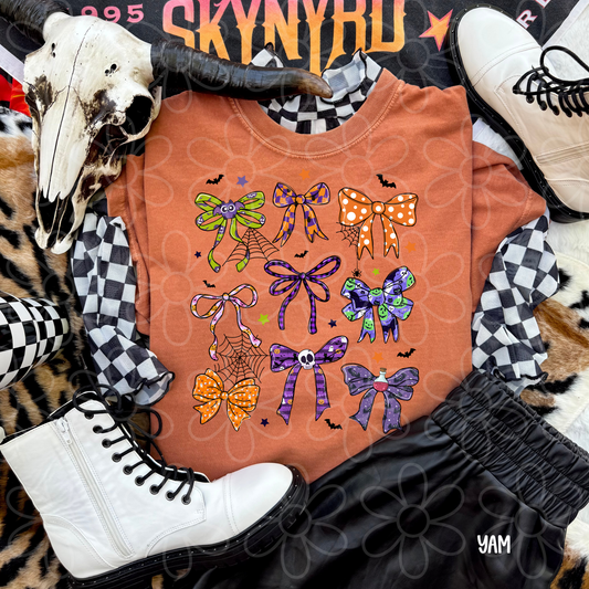 Coquette Halloween Bows DTF Transfer