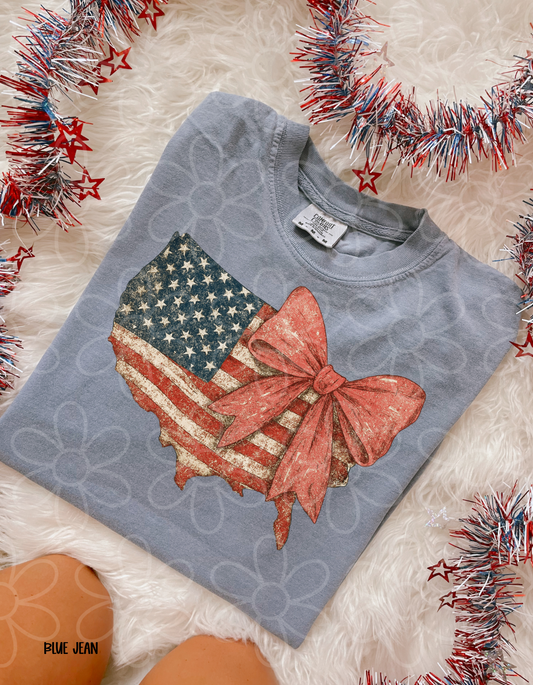 Coquette USA Flag DTF Transfer