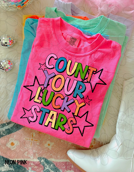 Count Your Lucky Stars DTF Transfer