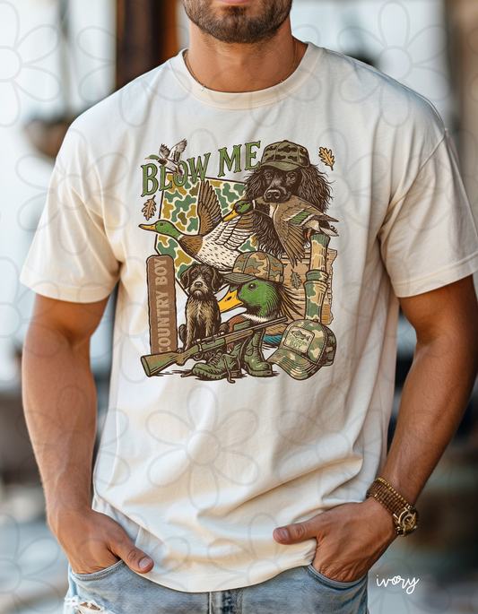 Country Boy Hunting Completed Tee