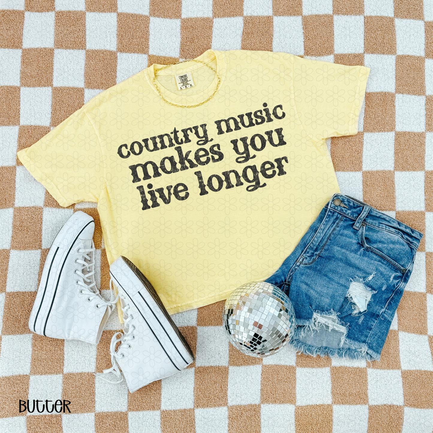 Country Music Makes you live longer (Multiple Options)  DTF Transfer