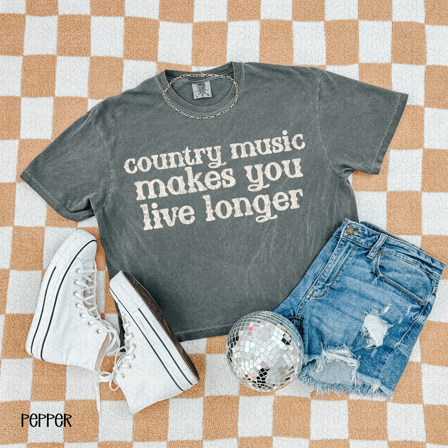 Country Music Makes you live longer (Multiple Options)  DTF Transfer