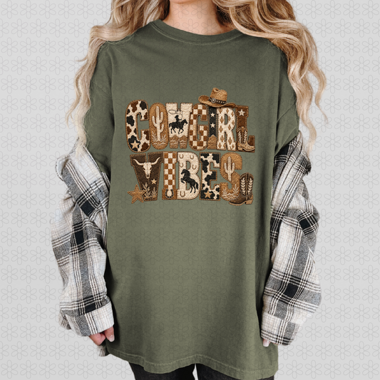 Cowgirl Vibes Completed Tee