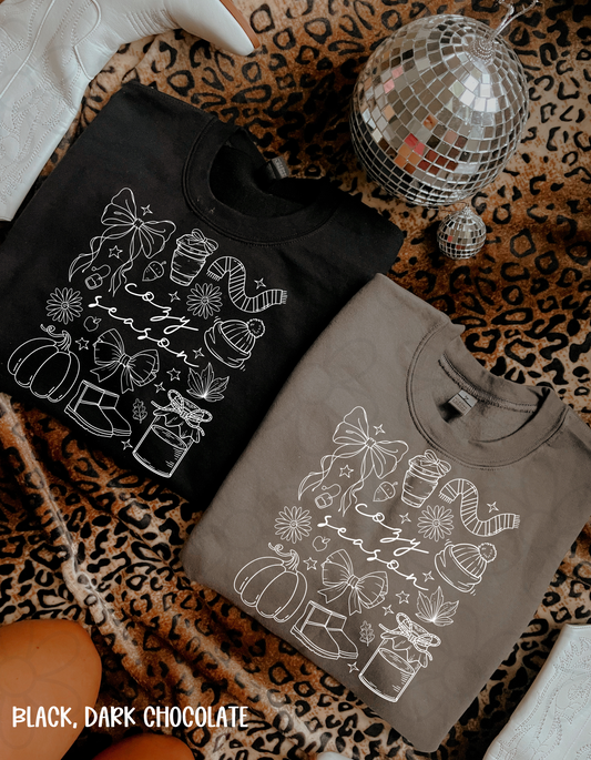 Cozy Season Collage Kids Completed Tee