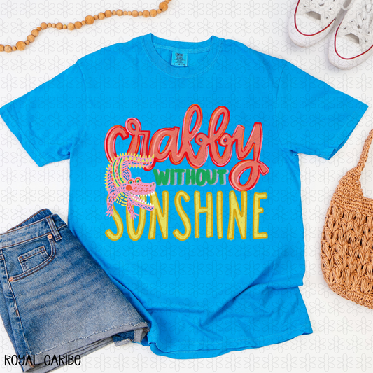 Crabby without Sunshine Completed Tee