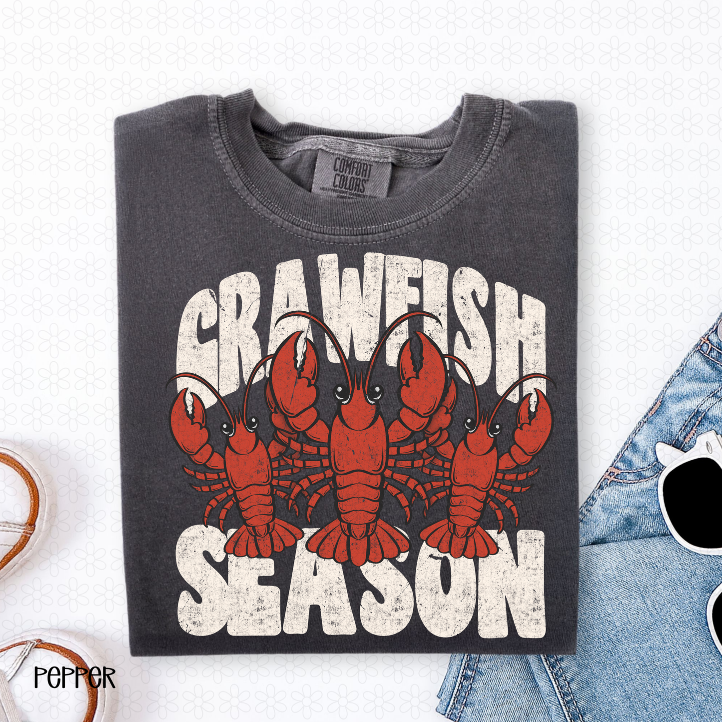 Crawfish Season- White DTF Transfer