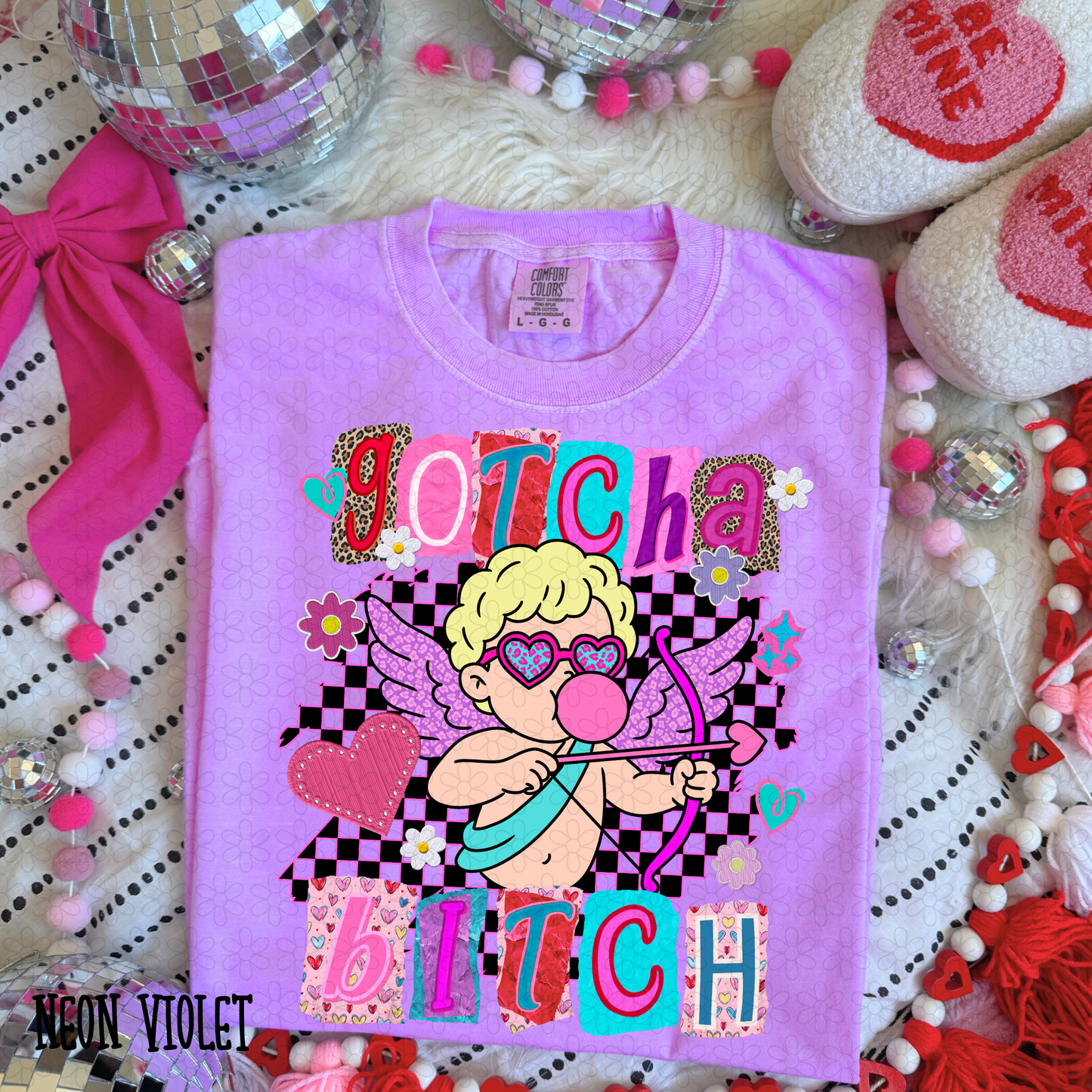 Cupid Gotcha Bitch DTF Transfer