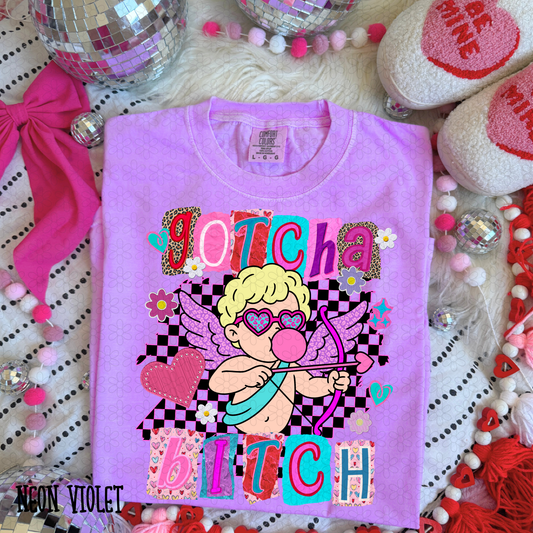 Cupid Gotcha Bitch DTF Transfer