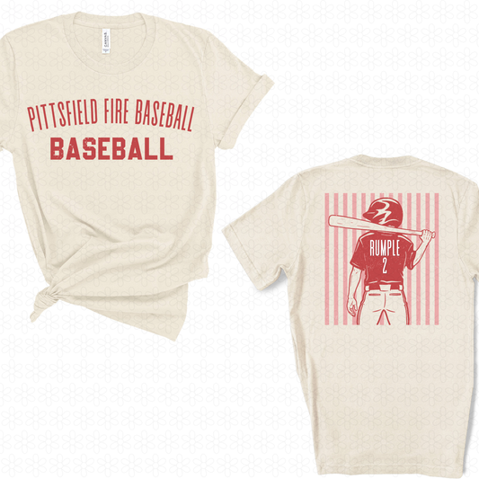 Custom Baseball Team Name And Number Completed Tee